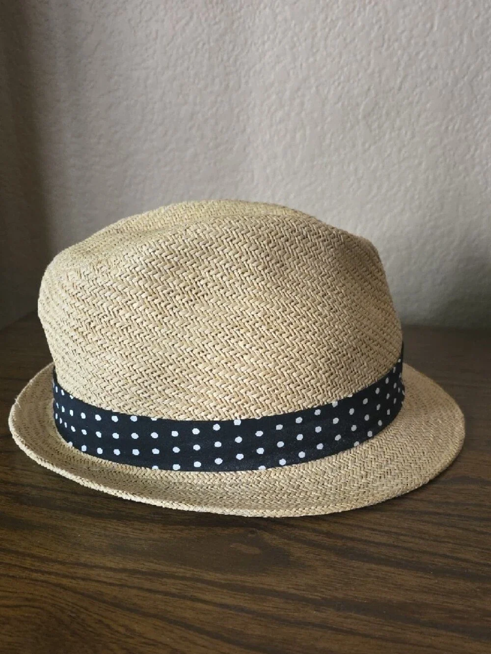 Arden B. Beige Straw Hat with Black Interior Label